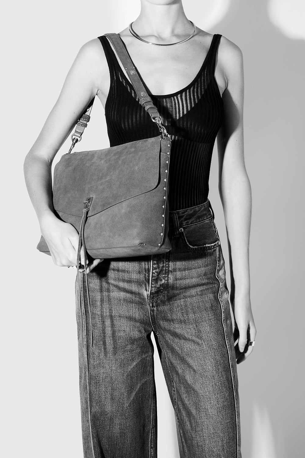Darren Large Top Zip Shoulder Bag - Image 5