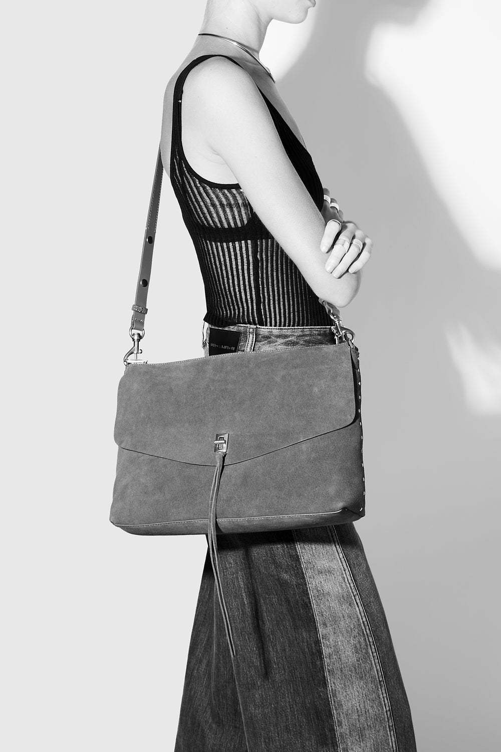 Darren Large Top Zip Shoulder Bag - Image 6