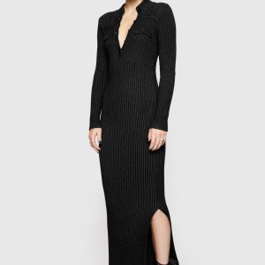 Alana Military Henley Sweater Dress