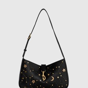 Megan Small Shoulder Bag With Celestial Studs