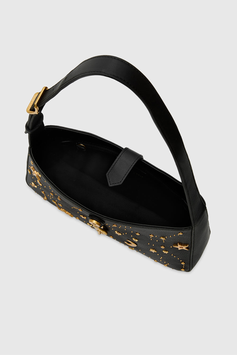 Megan Small Shoulder Bag With Celestial Studs - Image 3