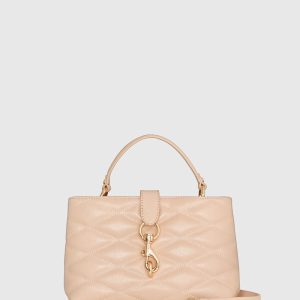 Edie Top Handle Satchel With Diamond Quilt