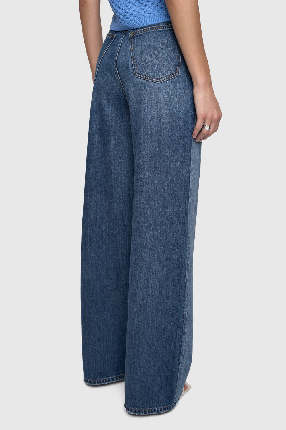 Thea Denim Wide Leg Pant - Image 3