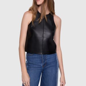Nora Faux Leather Halter