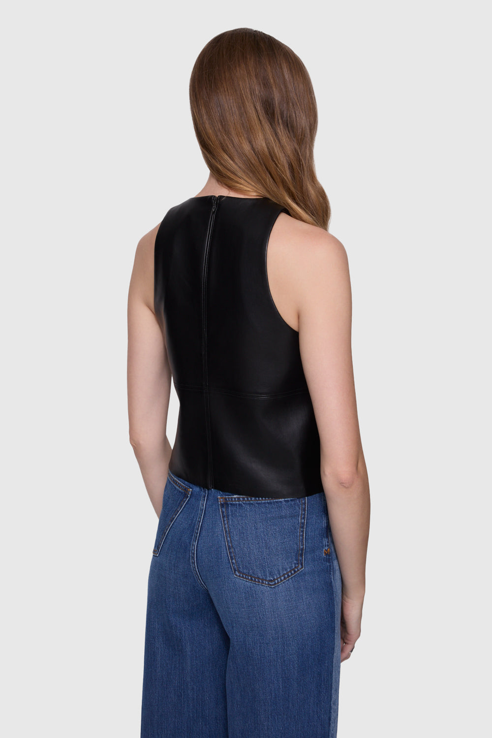 Nora Faux Leather Halter - Image 3