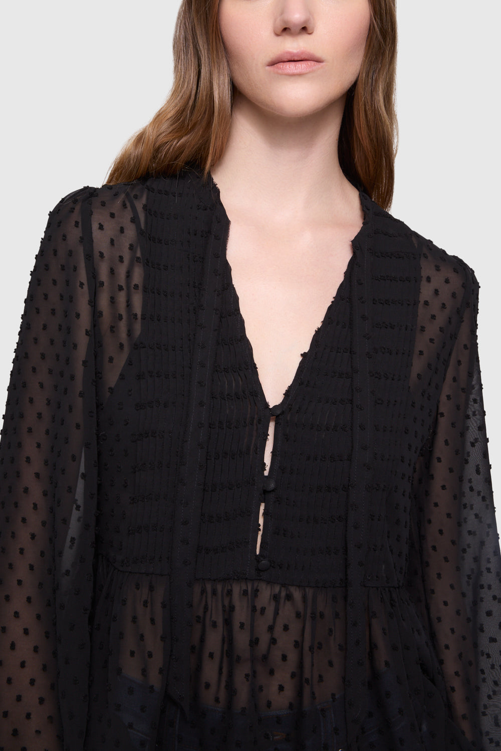 Sari Pintuck Top - Image 2