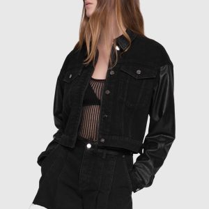 Poppy Crop Combo Jacket