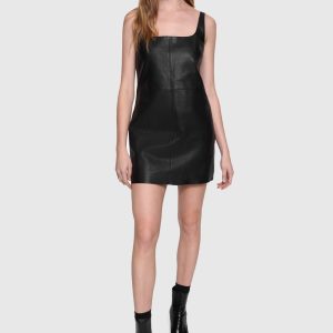 Harper Lamb Leather Dress
