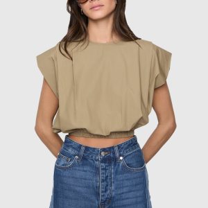 Holly Sleeveless Poplin Top