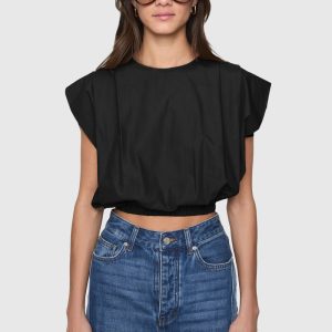 Holly Sleeveless Poplin Top