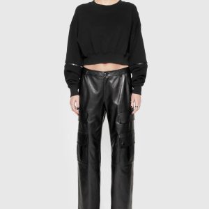 Bowie Leather Cargo Pant