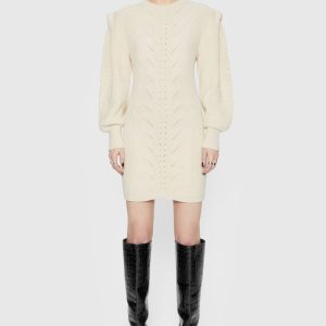 Daisy Cable Mini Sweater Dress
