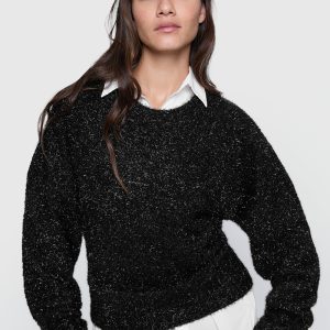Henley Lurex Sweater