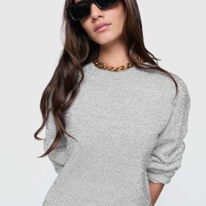 Henley Lurex Sweater