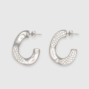 Textured Link Earring